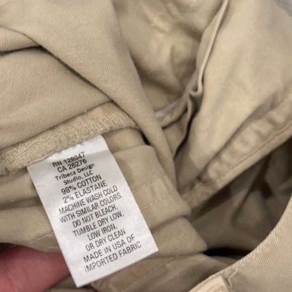 Nili Lotan Shon Pants Womens Beige Ivory Barrel Leg Crop USA - Picture 5 of 9